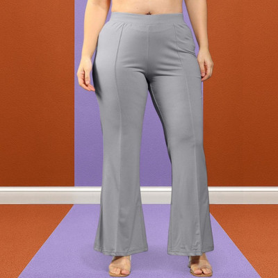 Squadfashion Loose Fit Women Grey Trousers