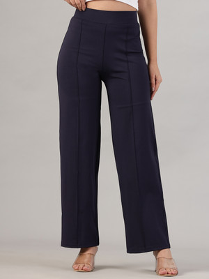 fithub Regular Fit Women Blue Trousers