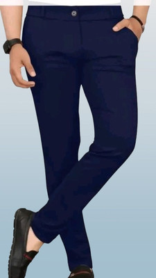 Advikfashion Slim Fit Men Blue Trousers