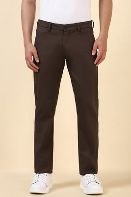 Allen Solly Slim Fit Men Brown Trousers