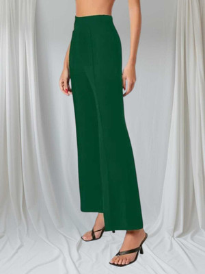 Tiki Tees Regular Fit Women Green Trousers