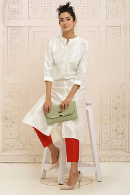 FLOREOS Relaxed Women Red, Maroon Trousers