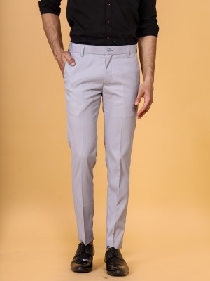 El Cielo Slim Fit Men White Trousers