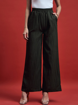 all about you Regular Fit Women Black Trousers