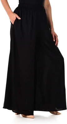 Kvish Regular Fit Women Black Trousers