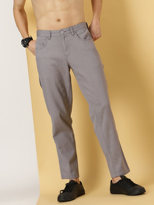 THOMAS SCOTT Regular Fit Men Grey Trousers