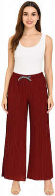 AdvibaFashion Regular Fit Women Red Trousers