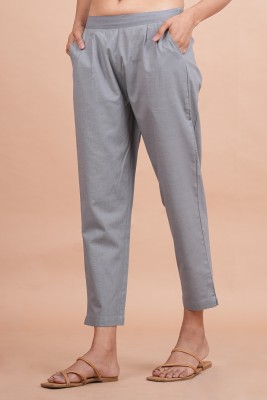 Payal Creation Regular Fit Women Grey Trousers