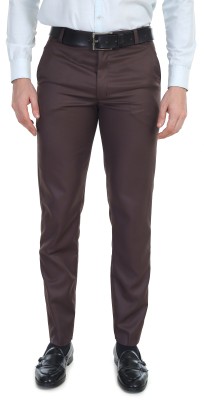 The Turquoise Turtle Regular Fit Men Grey Trousers