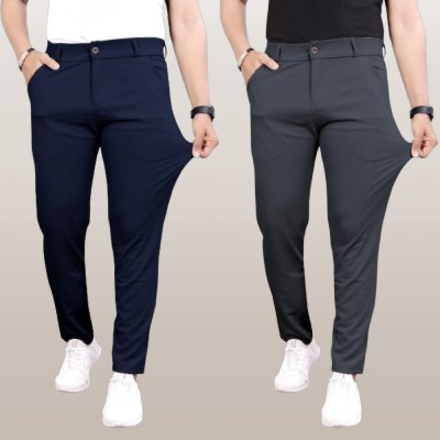 METRONAUT Regular Fit Men Lycra Blend Multicolor Trousers