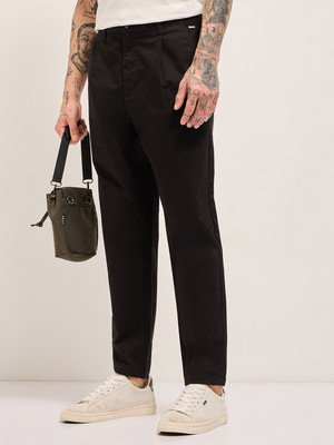 THE BEAR HOUSE Men Black Trousers