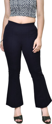 Urban weave Regular Fit Women Green Trousers