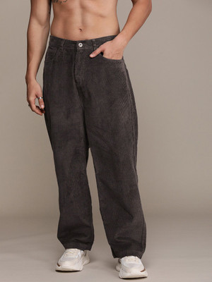 Roadster Relaxed Men Brown Trousers