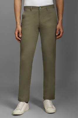 LOUIS PHILIPPE Slim Fit Men Green Trousers