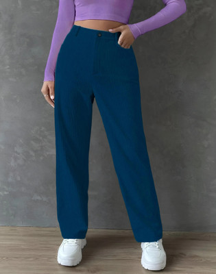 METRONAUT Relaxed Women Dark Blue Trousers