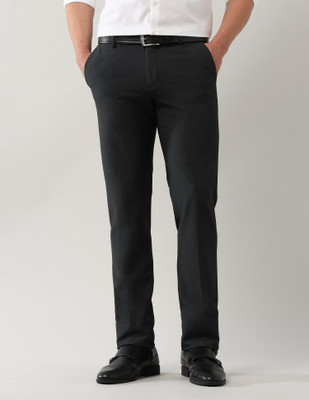 ARROW Regular Fit Men Grey Trousers