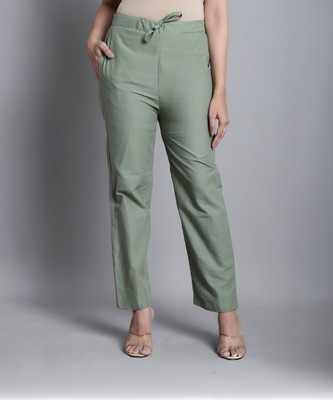Enchanted Drapes Regular Fit Women Green Trousers