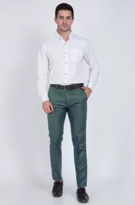 Sucheh Gwalior Regular Fit Men Green Trousers