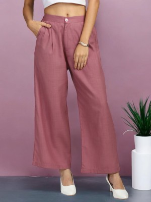 fithub Regular Fit Women Maroon Trousers