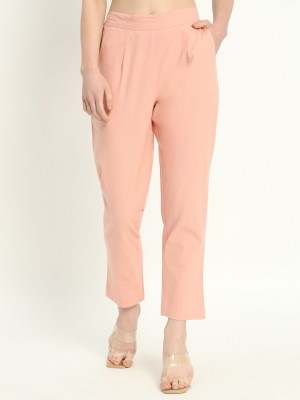 skytick Tapered Women Pink Trousers