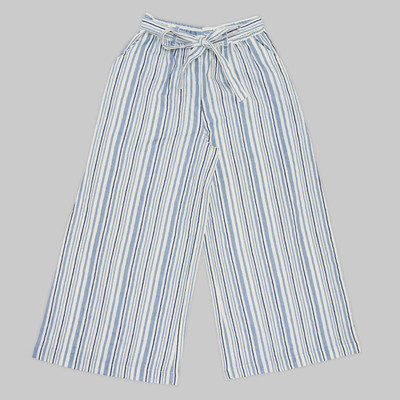 Akkriti by Pantaloons Comfort Fit Girls Blue, White Trousers