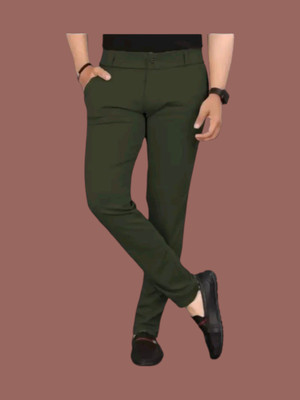 Nitya TrackP Regular Fit Men Green Trousers