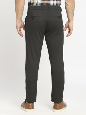 BASICS Tapered Men Grey Trousers