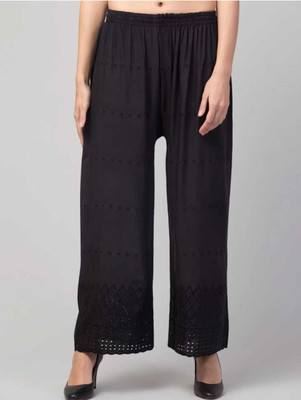 HouseOfCommon Relaxed Women Black Trousers