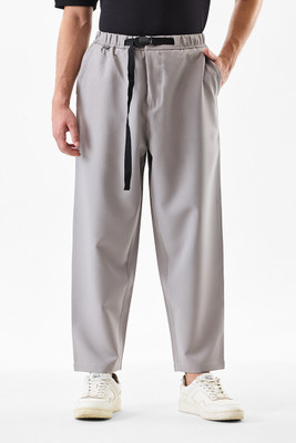 Snitch Relaxed Men Grey Trousers