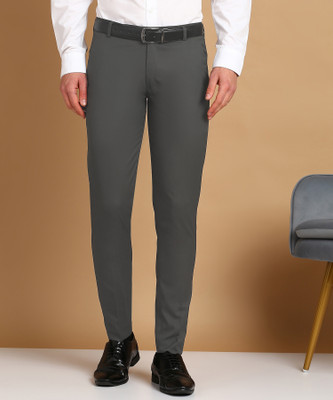 FUBAR Slim Fit Men Grey Trousers