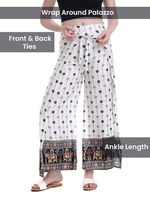 Label Of Lalaji Garments Regular Fit Women White Trousers