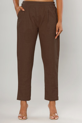 Vivan Enterprises Regular Fit Women Brown Trousers