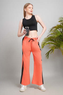 Zicada Loose Fit Women Orange Trousers