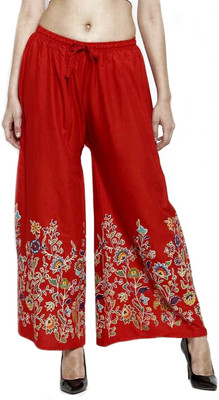 Smasum Relaxed Women Red Trousers