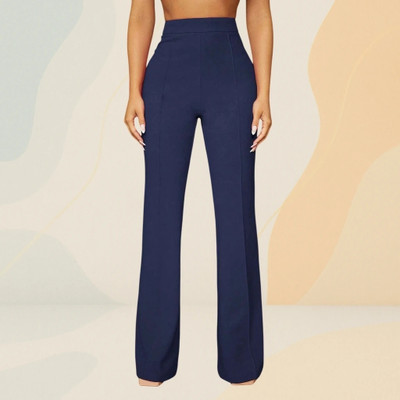 Anitafashion Loose Fit Women Blue Trousers