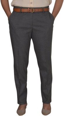 integration Slim Fit Women Grey Trousers