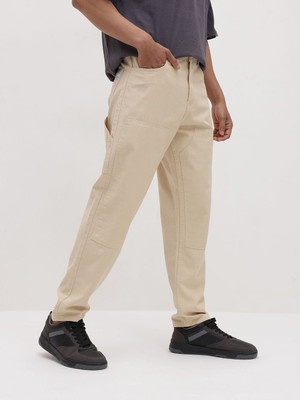 Roadster Relaxed Men White Trousers