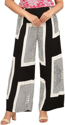 raamya Comfort Fit Women Black Trousers