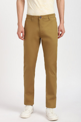 PETER ENGLAND Slim Fit Men Khaki Trousers