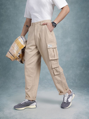 Roadster Relaxed Men Beige Trousers