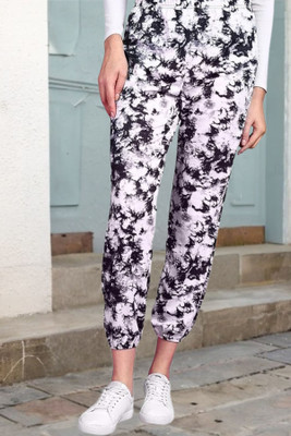 POPWINGS Relaxed Women Black, White Trousers
