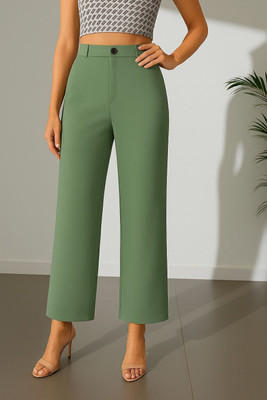 KARIMA INETERNATIONAL Regular Fit Women Green Trousers