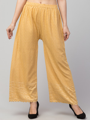 Trend Level Flared Women Beige Trousers