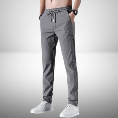 seri choice Solid Men Grey Track Pants