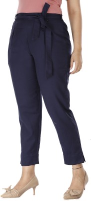 skytick Regular Fit Women Dark Blue Trousers