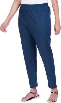 Happy Bunny Slim Fit Women Blue Trousers