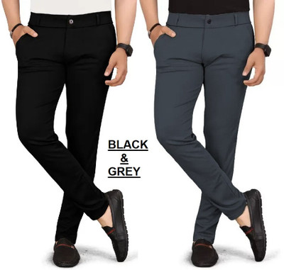 COMBRAIDED Regular Fit Men Multicolor Trousers