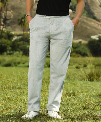 CAMPUS SUTRA Regular Fit Men Grey Trousers
