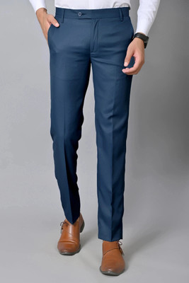 El Cielo Regular Fit Men Blue Trousers