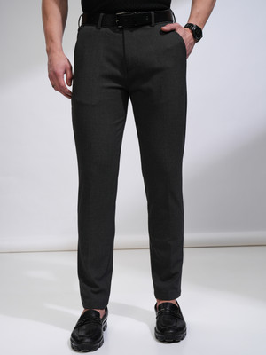 HIGHLANDER Slim Fit Men Grey Trousers
